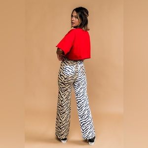 Dressed in LALA Mad Trippy Wide Leg Denim